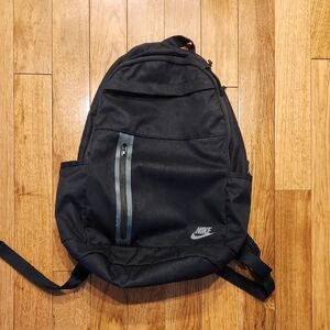 Nike Black Backpack – Reflective Detail, School Gym Travel Bag